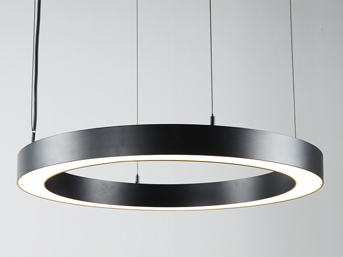 Led123 Luminaire assemblé PEN-D600-CL-ULDL38W19W-OS2835-LFD-30K-BK image