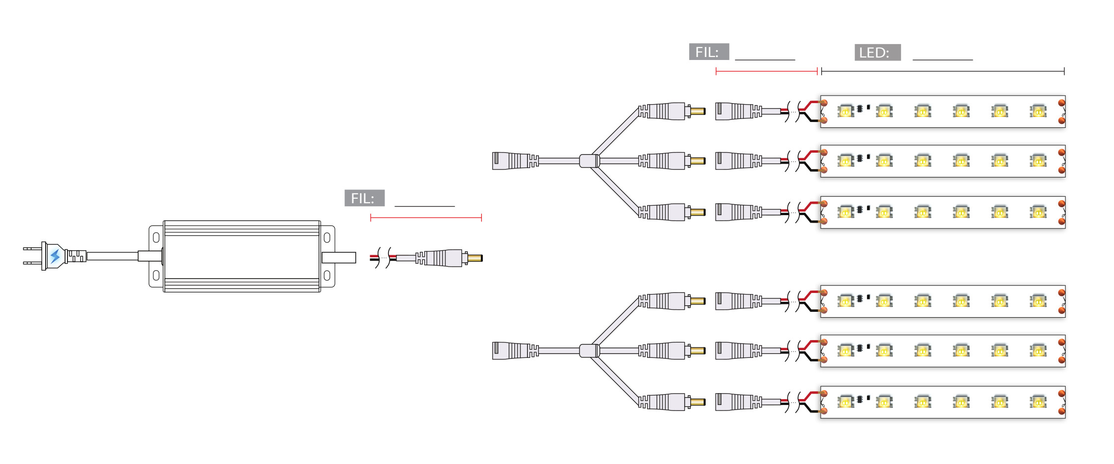 Led123 Croquis assemblage  image