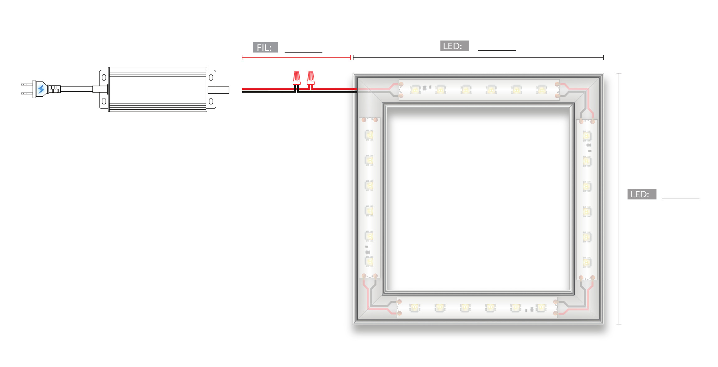 Led123 Croquis assemblage  image