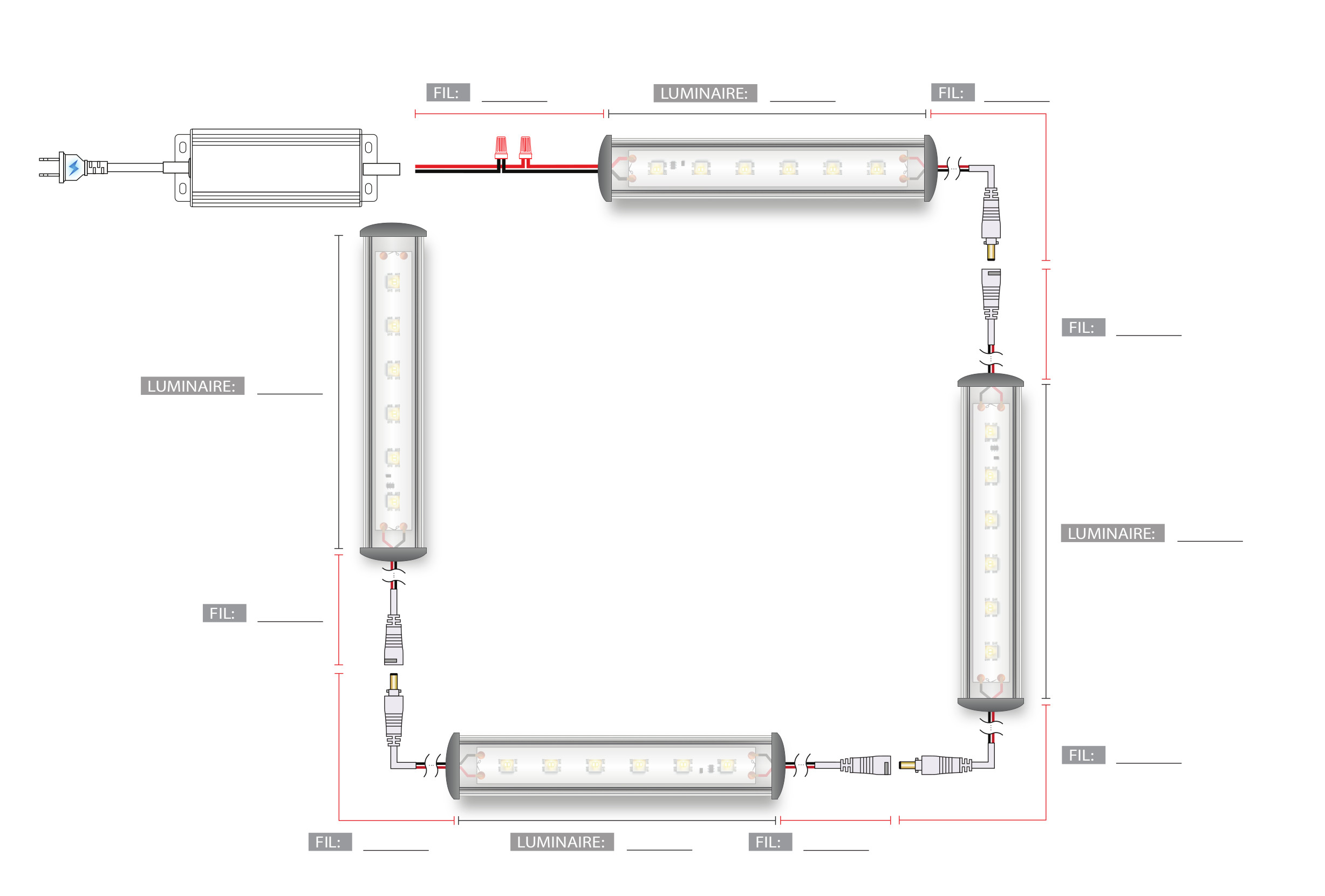 Led123 Croquis assemblage  image