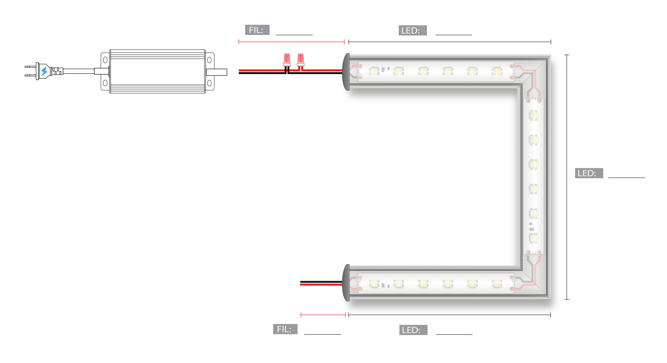 Led123 Croquis assemblage  image